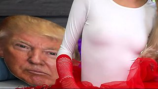 Teen Neighbors Swap & Fuck Dad To Vote Red & Blue