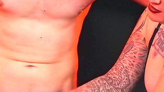 Estim Milking a Huge Orgasm Out of Him