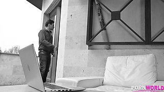 Cuck Boyfriend DP’s Baby Kxtten with Angry Neighbor at Air BnB GP2438