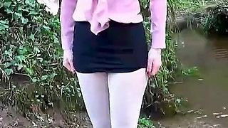 Secretary's White Tights Drenched in Waders Gone Wrong