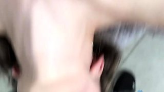 Czech amateur blowjob and fucking POV in public