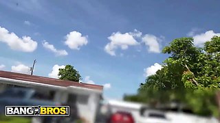 Bangbros - stunning juniper ren’s Tight Pussy grabs hard as she gets pounded and glazed on the bang bus