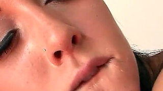 Horny Latina step sisters Gianna and Sabrina in hot first lesbian fuck