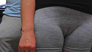 Almost Seen When She Strokes His Cock Inside a Bus
