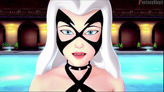 Felicia Hardy (Black Cat) bikini blowjob - Marvel