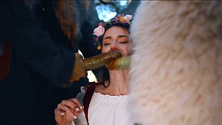 Maddie Wren Monster Fucked - Real Life Hentai Threesome