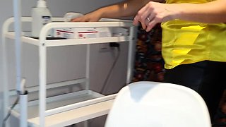 Satinfuntaboo - Accidental Erection At The Doctors Cfnm