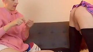 All Views! - Sensual Handjob for Crossdresser Femboy with Flowing Cumming!