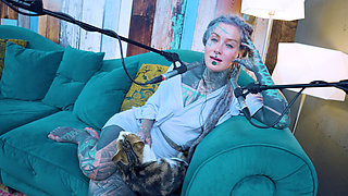 I talk about E - Empathy - ASMR podcast SFW talking goth skinny girl dreadlocks tattoo model inked girl