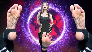 Sniff, Stroke, Worship My Feet - Halloween, Adidas, JOI, Goth, Foot Fetish, Foot Worship