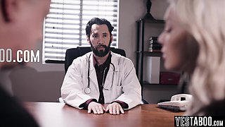 Doctor nail heavy-breasted mature in front of hubby