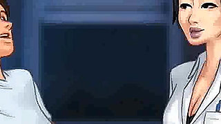 Summertime saga: Japanese professor is milking a student in her office ep 177