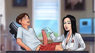 Milf Teacher Inspects Students Cock Because Its So Big With Car Toon