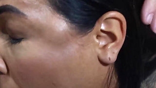 Luana Blowjob and Footjob POV