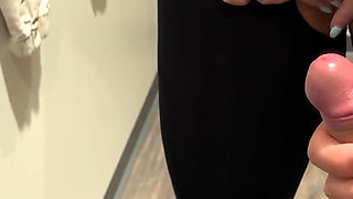Having Fun in a Clothing Store - Dirty Action with a Blonde Girl