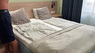 Backstage! Nina Love (aka Tina Hot) Is Back with a POV Teasing Handjob with Happy Ending with Leo Casanova