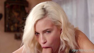 Kiara Cole Shines with Blonde Youth in Sensual Massage Bliss