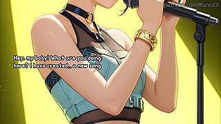 You were desperately trying to fill idol Zoey with your semen (Sex JOI)