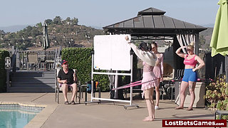 Reciting the National Anthem in a Wacky Wild Strip Game Show