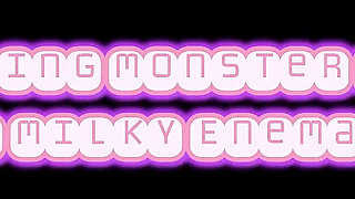 Sucking Monster Cock & Milk Enema