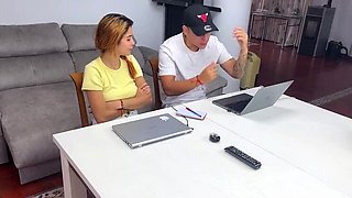 Rock Paper Scissors Sex Game Turns Into Hardcore Fuck with Horny Colombian Amateur