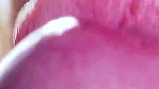 Sensual tongue blowjob