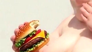 Intense Feeding Session - SSBBW Humiliates and Fattens Thin Girl