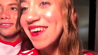 German Redhead Teen fuck outdoor with older men