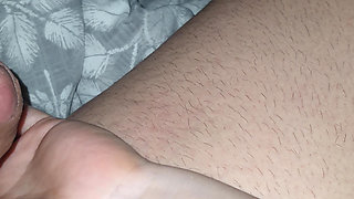 Chubby step son let step mom grab his big dick in erection