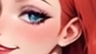 Waifu Secretary POV – Red Lingerie & Hair Variety Office Close-Up Fucking
